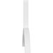Ekena Millwork Archdale Architectural Grade PVC Gable Bracket, 96"W x 40"H x 4"D x 4"F, 10/12 Pitch GBP096X40X0404ARC00 - alternate 3